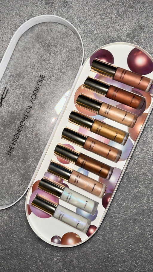 Okay, can we talk about this glow for a second? 👀 I just got my hands on the new @maccosmetics Skinfinish Lightstruck Liquid Highlighters — and wow, they are next-level. These aren’t your regular shimmery drops; they’re skincare-infused, so you’re literally glowing and hydrating at the same time. 💧✨

The formula’s 85% skin-loving ingredients — think squalane, glycerin, and coffee seed extract — so it feels super lightweight and smooth. You can wear it on bare skin, mix it with foundation, or tap it on the high points for that lit-from-within look.

And can we appreciate these shades?! 😍 From icy Glacial, soft Lightscapade, and dreamy Lilac Haze, to deeper tones like Bronze Glaze and Cherry Chrome — every shade melts right into your skin for that glass-skin glow without chunky glitter. @maccosmeticscanada @macpro @sephoracanada  @sephora 

Honestly, it’s giving skincare meets spotlight. 🌈✨
#MACSkinfinish #LightstruckHighlighter #MACCosmetics #GlowGoals #GlassSkin #MakeupThatCares #toronto #torontomakeupartist #torontomakeup #torontoblogger #RadiantSkin #BeautyTok #ViralMakeup #TrendingNow #HighlighterAddict #GlowySkinRoutine #HydratingMakeup #PRUnboxing #NewLaunch #MACGirls #MakeupReview #MakeupTalk #SoftGlam #MakeupFavorites#