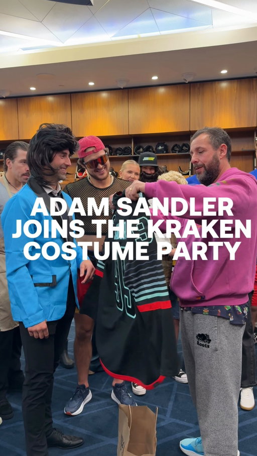 Talk about some tunnel fits 🙂‍↕️

@adamsandler met the squad after his show at Climate Pledge Arena last night and they dressed accordingly! 🫡