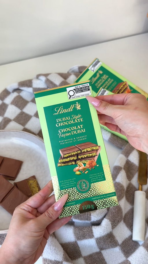 LINDT DUBAI STYLE CHOCOLATE IS FINALLY HERE IN CANADA 😮

Can’t believe I was able to get my hands on these – the craving’s officially satisfied. Get yours now at Lindt.ca, Lindt Chocolate Shops and major retailers across Canada... before it’s gone!

-

@lindtcanada #LindtDubaiStyle #ad #dubaichocolate #chocolatelover #dubaichocolates #lindt #canada