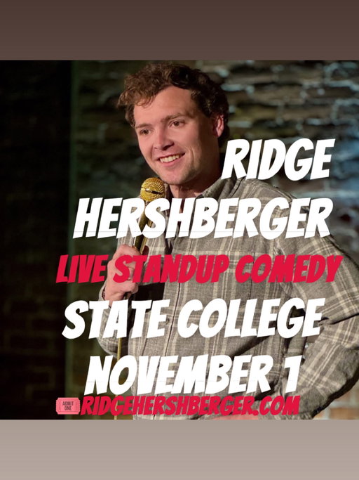 I really like doing standup and the more people that come the more fun we can have! 

I’m headlining STATE COLLEGE 

Saturday, November 1, 9pm Blue Brick Theatre

With Jonathan Weibel James Tierney The Comedy Farm

Chasing your dreams is dope. What are you passionate about? 

Please LIKE and SHARE this even if you can’t come! 

P.S. If the price is stopping you from coming dm me for a discount! 

https://www.crowdwork.com/e/comedy-farm-presents-ridge-hershberger-standup-show?fbclid=IwZXh0bgNhZW0CMTAAYnJpZBExaEpGa1c4NTRyc29nWjE2dAEe0nhscKts0NYjvXQMWnUcZ_YVmW3VWI1Evc3naqLDVF_1nVmJjeaLrqSbGyU_aem_QHudHpeg2TNV9ZEnvFv2vg