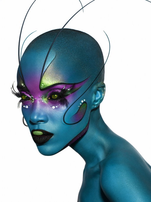 👽 Revisited my alien look with @madisinrian 👽 she asked if I’d be open to doing this again and of course I said yes hahaha. Also thanks for all your tags in recreations of this look. I love to see them 🛸 Used  @celesteswitala Filthy Rich face oil, @blendbunnycosmetics Masterclass pro cheek palette and Ellis Atlantis vol 1 shadow palette along with @westmorebeauty black eyeliner pencil, custom lashes, @einatdanofficial brushes, @lemonhead.la space jam, and @patmcgrathreal glass 001 setting spray. 🛸 #jordanliberty #halloweenmakeup #alienmakeup #blendbunnycosmetics #westmorebeauty #patmcgrathlabs