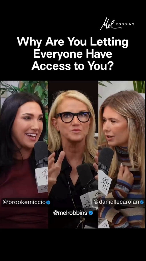 Your social media is for YOU.

Not your high school friends.
Not your parents.
Not your family.

It’s for your self-expression, your creativity, your goals.

Let Them be mad you didn't follow them back. Let Me focus on myself and how I want to show up.

Hear more from my conversation on the @galsonthegopodcast with @brookemiccio and @daniellecarolan! 🎧 "listen to this if you’re in your 20s!!! with MEL ROBBINS"