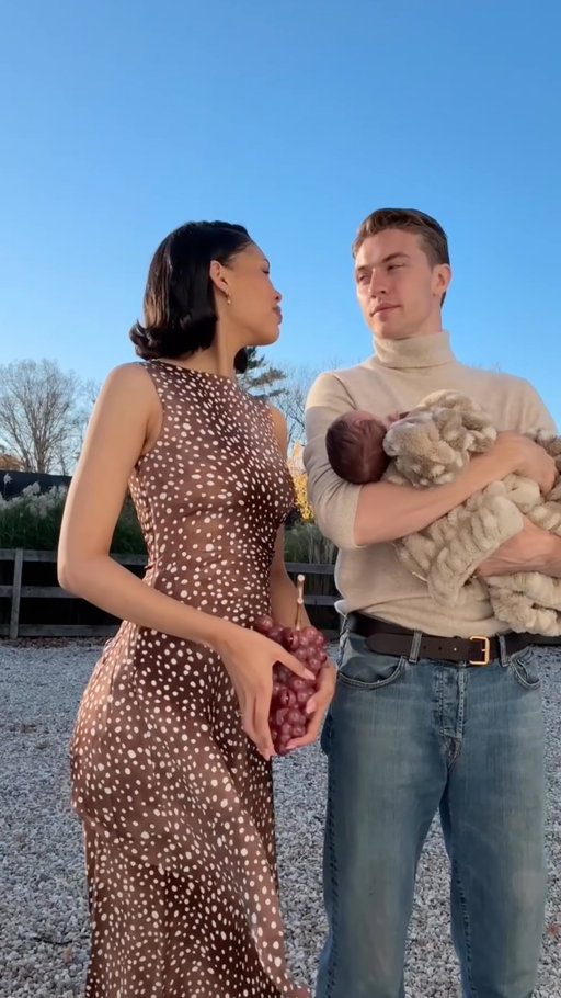 first time we left the house after birth 🥹 @revolve #revolvepartner