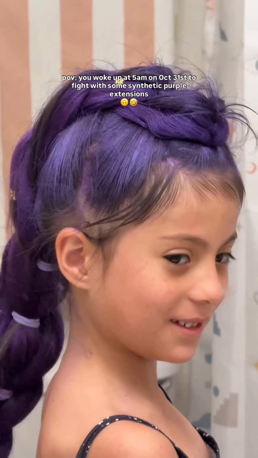 She is ready to slay some demons and seal the honmoon ✨ shoutout to all the mamas that woke up early today to do this, I see you💜 #kpopdemonhunters #rumi #dutchbraid