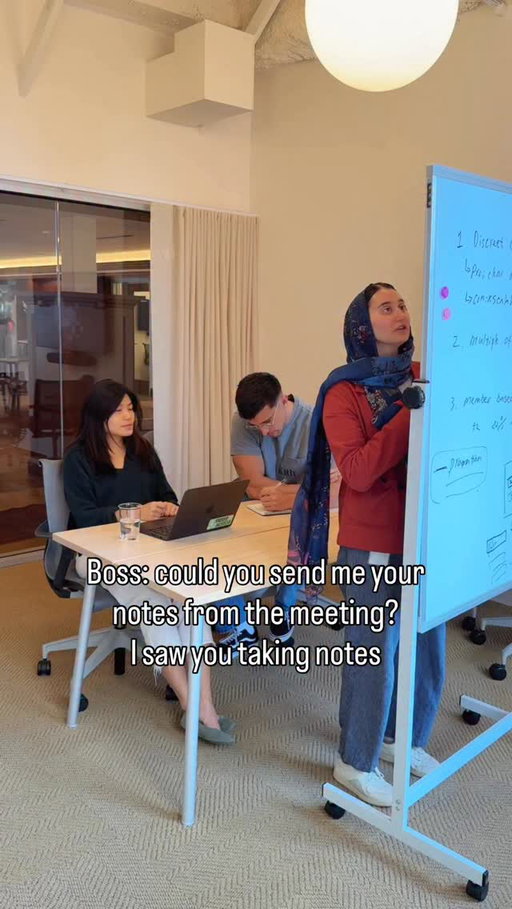 At least Joyce used AI meeting notes 😮‍💨