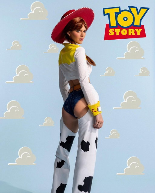 Kendall Jenner as Jessie from ‘TOY STORY’ for Halloween 🤠🎃

[📸 @adrianmartinn]