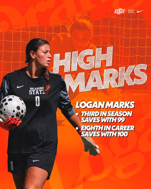 𝗟𝗼 𝗿𝗮𝗻𝗸𝘀 𝗵𝗶𝗴𝗵

@logan.marks0 finished as the Big 12 saves leader during the regular season and put her name prominently in the Cowgirl Soccer record book

#GoPokes