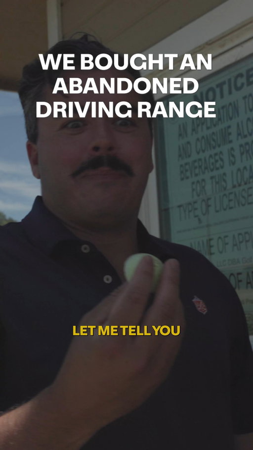 The Story Behind Our ABANDONED Driving Range! #golﬂife #drivingrange #constructionlife