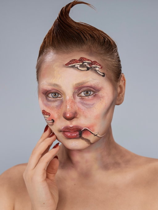 I was planning on SO many Halloween looks this year but ended up with a subconjunctival hemorrhage (don’t google it lololol) soooo here’s some stills of the mushrooms. Again, inspired by the fabulous @afarinsajedi 🍄