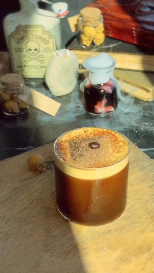 As Spooktober comes to an end, I thought I’d share my favorite cocktail I’ve created for this series: The Lights Out Carajillo 🕯️ 

If you love an espresso martini, think of a Carajillo as its adultier cousin: simpler, more moody, and very spirit forward. Hence, why I named it this 🤣

𝐰𝐡𝐚𝐭 𝐲𝐨𝐮’𝐥𝐥 𝐧𝐞𝐞𝐝:
• 2 oz of tequila of choice 
• 2 oz of Licor 43
• 2 oz of fresh espresso 
• optional: 3/4 oz of pumpkin spice syrup 
• garnishes: light dusting of cacao powder and 1 whole coffee bean. 

Yields — 1 serving. 

𝐦𝐞𝐭𝐡𝐨𝐝: 
• Place your cocktail glass in the freezer to chill. 
• Brew fresh espresso and set aside. 
• In a cocktail shaker combine tequila, licor 43, syrup of choice, and fresh espresso. 
• Dry shake (without ice) for 20 seconds to achieve frothy texture. 
• Add one large ice cube and shake again for another 20-30 seconds (to chill.) 
• Strain over large ice cube. 
• Lightly dust with cacao powder and garnish with 1 whole coffee bean. 

Enjoy responsibly, friends! 
#lightsout #talktome #spooktober #spookyseason #boozycocktails #easycocktailrecipes #espressomartini #carajillo #pumpkinspice #cocktailrecipes #halloweencocktails