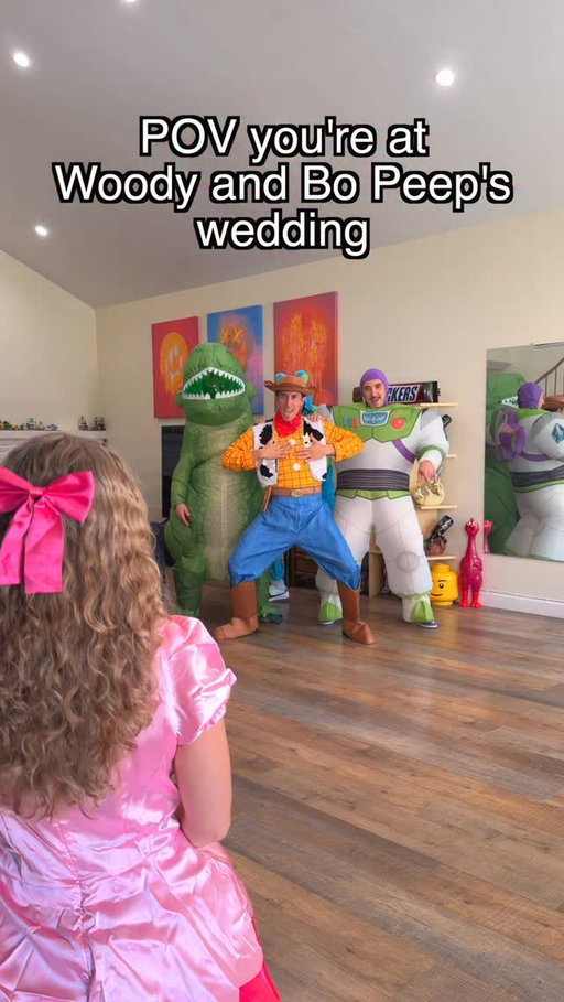 POV you’re at Woody and Bo Peep’s wedding 🤠🧑‍🚀🐰🦖