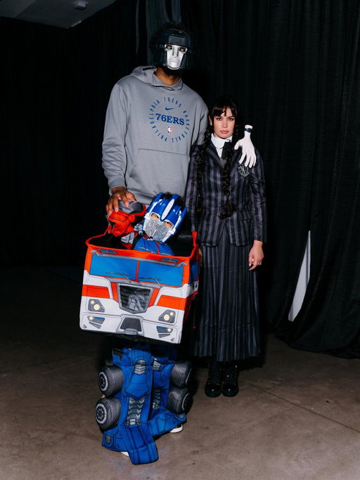 Joel Embiid the “Part Time Player”…. Wednesday Adams… Optimus Prime!!! @annedepaula
