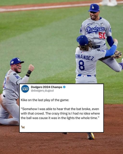 Kike said he couldn’t see the ball on the last play of the game and was ready for it to hit him in the head 🐐