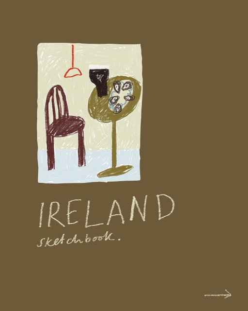 📌📌📌 Everything I sketched in Ireland - lots of inspiration for new prints and paintings 💭 

A Guinness sign 
Cosy pub 
Guinness and oysters 
Bed and breakfast in Westport 
A small blue house 
Fave jacket 
Guinness and oysters part 2 
Some landscapes while driving