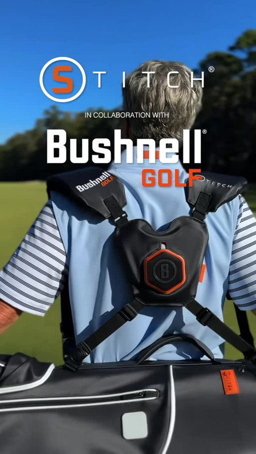 INTRODUCING THE STITCH LINK STRAP™ BY @stitchgolf X @bushnellgolf | STITCH Golf, in collaboration with Bushnell Golf, unveils the first-of-its-kind smart golf bag strap. 

Designed to enhance performance, bring innovation to every swing, and deliver an unprecedented experience on the course. Engineered to redefine your round, the STITCH Link Strap™ integrates premium sound, GPS precision, and STITCH design into one seamless experience. 

Key Features:
-Magnetically houses and includes the Wingman Mini Bluetooth Speaker, allowing you to listen to your favorite playlist during your round.
-Magnetically houses and includes the Phantom 3 Slope Handheld GPS, allowing you to track your front, center and back distances, slope, hazards, and moveable pin placements — visible at a glance right from your strap.
-Crafted from our signature STITCH Touring Fabric with padded, ergonomic straps. 

Revolutionizing how you play. 

Link in our bio for more information. 

All STITCH generation 2 golf bags support this strap. Available in single and double strap options. Universal bag-to-strap adapters available soon.