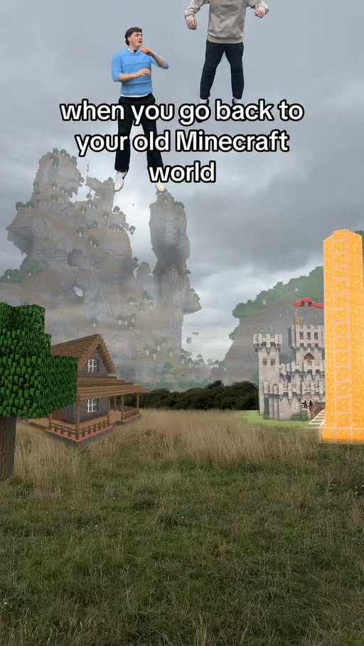 I forgot about this world… 😂🔥 #comedy #videogames #minecraft #nostalgia