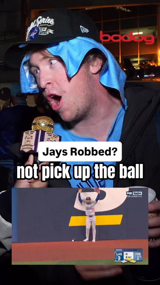 Were the Jays robbed on the dead ball call? 

How are you feeling after those last couple of plays to end the game? 

@fanfirstjays gamedays powered by Bodog Canada!

#bluejays #jays #Toronto #wantitall #dodgers #ladodgers #losangeles #worldseries #worldseries2025 #mlb #baseball #fancam #fans #baseballfans #mlbfan #interview #sports