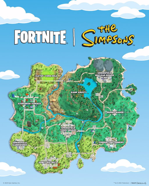 80 players, all new Simpsons Map, so much new to explore soon! Where we droppin’ in Springfield?