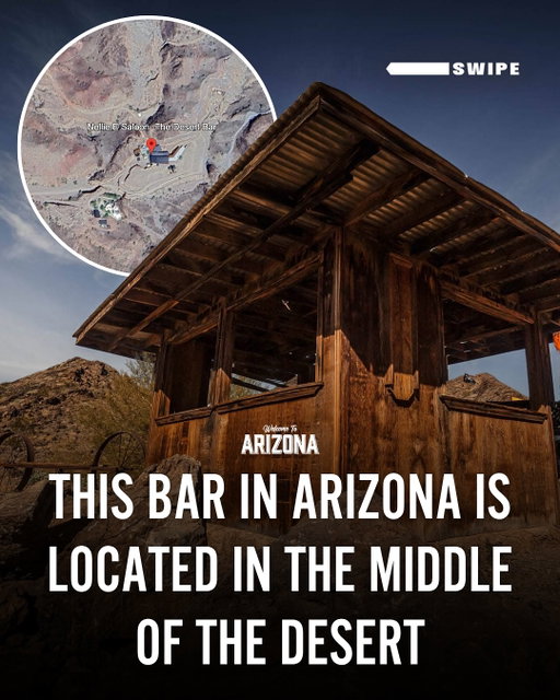 This place is literally in the middle of nowhere. 🌵 It’s called The Desert Bar, and it’s located in Parker, AZ.

🛻 You’ll need a 4x4 vehicle to reach it — the roads are rough!
☀️ Closed during the summer, but officially open for the season now.

Would you make the drive just to say you’ve been here? 👀

#ExploreAZ #ArizonaHiddenGems #OffRoadAZ #DesertBar #WelcomeToArizona #ArizonaAdventure #RoadTripAZ
