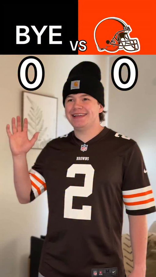 BROWNS VS THE BYE WEEK RECAP!?😳 This was HIGHLY requested so I gave in🤣🏈 #nfl #football #browns #skit #funny