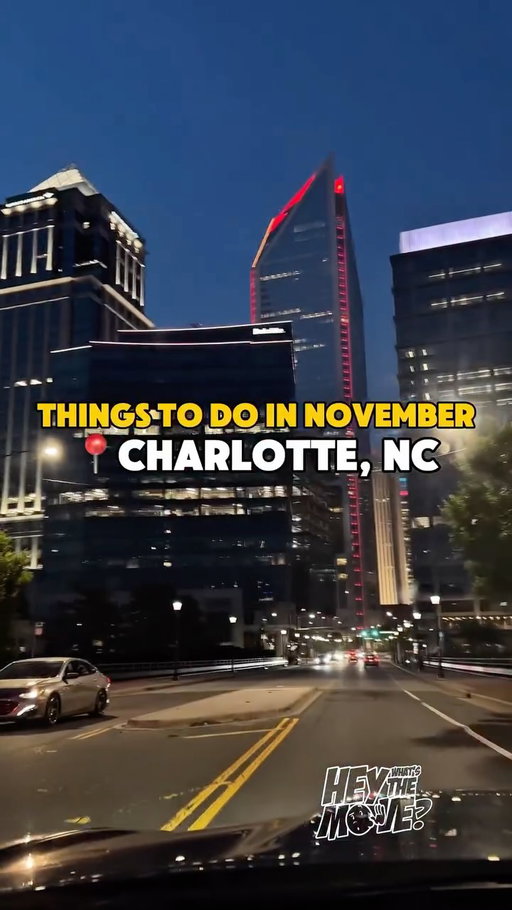 THE MOVE😎 - NOVEMBER EDITION - CHARLOTTE, NC

📍 |FOLLOW ME| @heywhatsthemove , a born and raised Charlotte native to stay updated on all the best things to do in Charlotte, North Carolina @charlottenc ❤️

📝 COMMENT below if I missed any must-visit spots or events in the Queen City, so we all can join in!

📓 I’ve researched and included as much info as possible, but be sure to check out each event’s respective IG page or website for details!

I’m aware the video moves quickly, press and hold down on the screen to pause and or take screenshots. 

👀NOTABLE/UNIQUE CANT MISS EVENTS👀

🔥11.14 @betterluck.tmrw is throwing a Caribbean party that unites all Caribbeans and not just the big islands. Dancehall, Soca, Reggaeton, Kompa, and more, at a new venue that holds 2000+ ppl. Food vendors and Merch vendors will be present as well. Add this to your radar ! 

🔥11.26 Calling all R&B lovers! This will be a R&B ONLY Party. I’m actually helping @betterluck.tmrw with this one and flying down some of the biggest DJs in the United States! Super excited about this one. Did you know the day before Thanksgiving is the second biggest drinking day in America? Kinda wild right. See yall soon! 

🔥11.26 - Annual Thanksgiving Eve Parade. This is FREE. Bring the kids, bring the family, friends. This will be fun!

Businesses Owners, want an opportunity to be on DECEMBERs Things To Do list? Fill out the form in my bio, simple

🚨 FOLLOW for more things on Charlotte events, food spots, activities, and fun things to do in Charlotte, NC! 🚨
.
.
________________________________________
#Charlotte #CharlotteNC #NorthCarolina
#CharlotteEvents #ExploreCLT #FunThingsToDo #ThingsToDoInCharlotte #CharlottesGotALot #DiscoverCLT #ThingsToDo #CLT #NorthCarolina