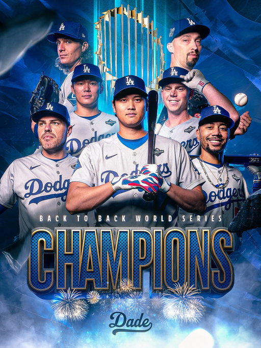 THE LOS ANGELES DODGERS HAVE WON THE WORLD SERIES FOR THE SECOND YEAR IN A ROW 🏆

Follow @dodgersalldayeveryday for more Dodgers content 💙