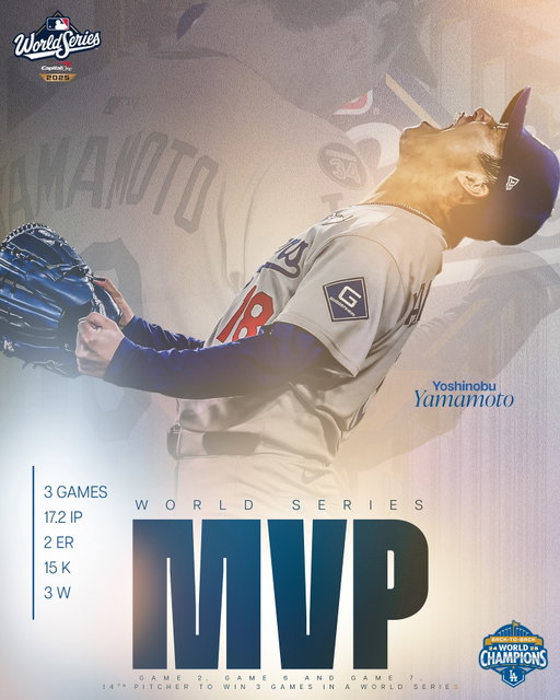YOSHINOBU YAMAMOTO IS YOUR 2025 WORLD SERIES MVP!