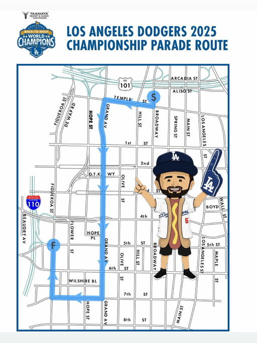 All Parade and Stadium Celebration Info!!

🏟️⚾️🌭🏆 🏟️⚾️🌭🏆

#LosAngeles #LA #Baseball #Winner #MLB #Dodgers #WorldSeries #BleedBlue #Beisbol #HomeRun #LoveLA #BaseballLife #BaseballSeason #ITFDB #DodgerStadium #LADodgers #GoDodgers #ThinkBlue #LetsGoDodgers #LosAngelesDodgers #WeLoveLA #LosDoyers #Doyers #BlueCrew #dodgertown #dodgernation #HomeRun #shoheiohtani