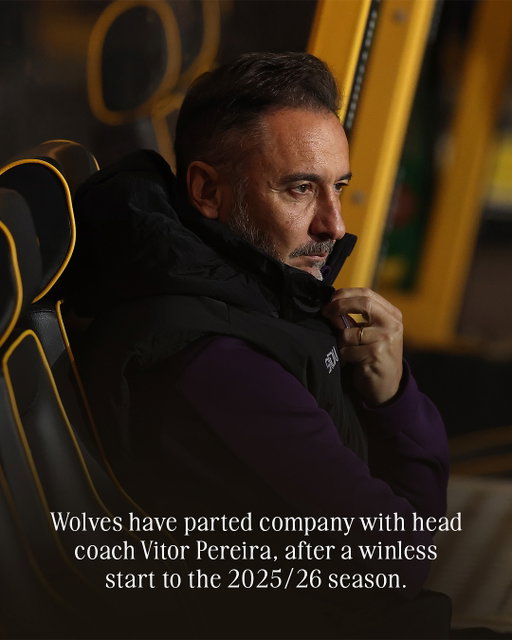 Wolves have parted company with head coach Vitor Pereira. 

We would like to thank Vitor and his staff for their tireless work during their time at Molineux.