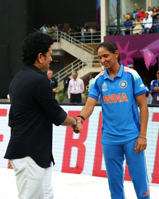 The finale fever has hit another level 😮

Sachin Tendulkar is in the house for the big #CWC25 Final in Navi Mumbai 🤩