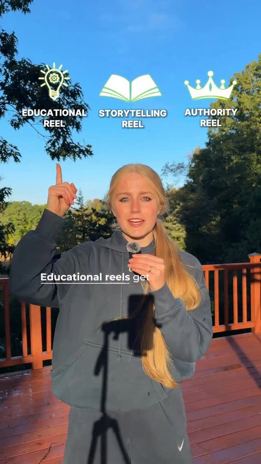 Educational Reels vs. Storytelling Reels vs. Authority Reels

Follow for more social media marketing education ✅
