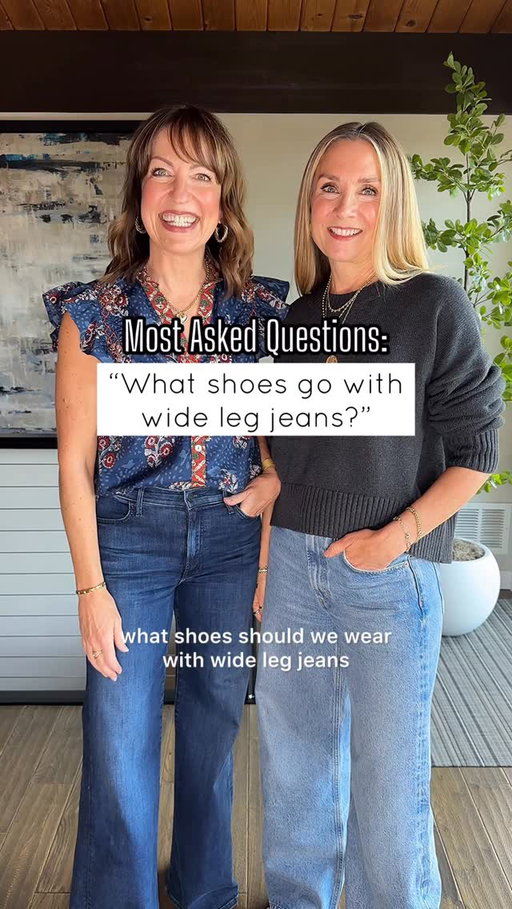 Comment SHOP for links!!🛍️ Sometimes it can be so confusing figuring out what shoes to wear with wide leg jeans! 

We think it’s best to avoid bulky, round toe shoes and stick with a pointy toe heel, boot or flat! Sneakers work, too, but keep the sneaker style slim like our low profile and retro styles. If you wear the right shoes, wide leg jeans make you look like you have legs for days!!👏🏼

It’s officially jacket season here in Seattle, so we’re showing what jacket we’d pair with each of our looks! Styling more our latest blog, Our Favorite Fall Staple—How to Style Jackets!🧥
HOW TO SHOP:
—Comment SHOP for links sent to your DM
—Click the link in our bio to shop on our LTK
—Watch our stories for links!

#widelegpants #widelegjeans #howtostyle #stylingtips #styletips #styleideas #outfitidea #over50style #fashionover40 #styleover40 #seattleblogger #casualchic #fashionover50 #everydaystyle #casuallook #fashiontips #falloutfit #falloutfits #fallstyle 
Mother denim, Agolde denim, Social Threads, Quince, Sam Edelman, Adidas, All Saints, Madewell, pointed toe booties, 
Dolce Vita, Zara, loafers
