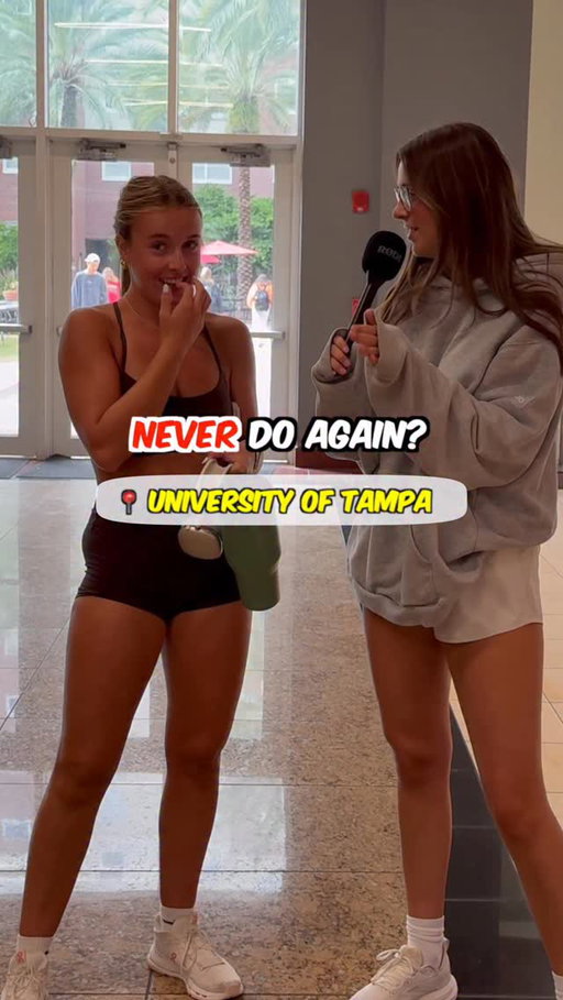 What’s something you’ve done that you’ll never do again? Visitour and our UTampa host, @marianna.banco, hit Tampa’s campus to see what students had to say. Vote below on your answer 👀

Be sure to follow @visitourmedia and @marianna.banco for the best college content! 🎤🤝

#college #utampa