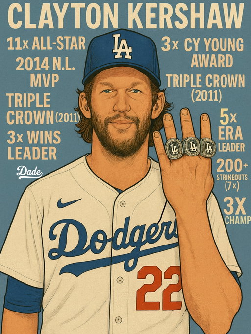 The perfect ending to a legendary career. 3 rings. 1 city. We love you Clayton Kershaw. Thank you for everything. 💙

Happy retirement to the GOAT 🐐