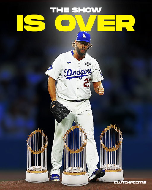 It’s over. 

Clayton Kershaw ’s time in Major League Baseball has come to an end.

And he walks away the only way a legend should: as a champion. 

In his final appearance, Kershaw did the impossible: escaping a bases-loaded jam in extra innings of the World Series. 

The last pitch of his career kept the dream alive. 

The Dodgers went on to take the series, and Kershaw left the mound one final time, on top of the baseball world.

3× World Series Champion (’20, ’24, ’25)
3× Cy Young Winner
2014 MVP
11× All-Star 
2011 Triple Crown 

451 GS | 223 Wins | 3,052 Ks | 2.53 ERA 

For nearly two decades, he was the Dodgers. 

Clayton Kershaw leaves the game the same way he played it.