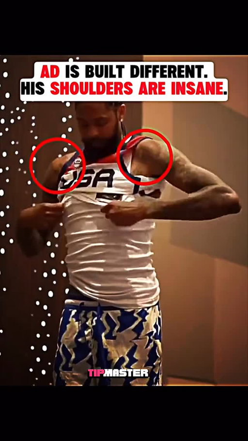 Bro, even his shoulder width is evolving.😱😱#NBA #fyp #basketball #anthonydavis