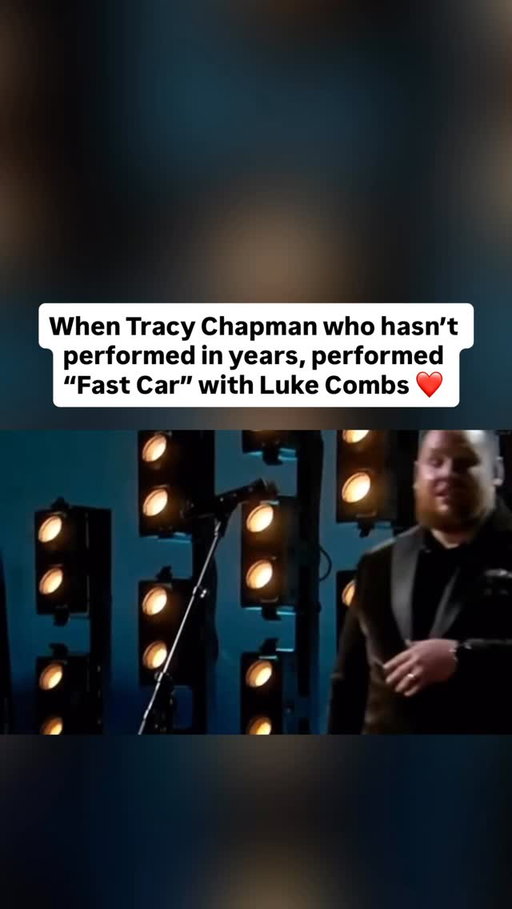 Unforgettable moment 🥹

Tracy Chapman made a rare and emotional return to the stage when she performed “Fast Car” alongside Luke Combs at the 2024 Grammy Awards. It was her first televised performance in years, and the moment instantly became one of the most talked-about highlights of the night. The two artists traded verses and harmonized on the iconic song, blending Chapman’s timeless storytelling with Combs’ heartfelt country tone. The crowd responded with a standing ovation, recognizing the history and emotion behind the collaboration.

The duet symbolized the bridge between generations and genres, as Combs’ chart-topping cover of “Fast Car” had reintroduced the song to a whole new audience just months earlier. Chapman’s calm grace paired beautifully with Combs’ sincerity, creating a performance that felt both nostalgic and new. It was a rare, goosebump-inducing moment that reminded everyone of the enduring power of a great song—and the respect shared between two remarkable artists.

#country #countrymusic