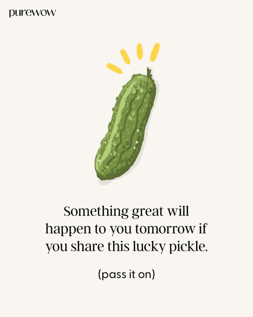 Send this to a friend who needs a little extra luck. 🥒🍀✨

#lucky #luckypickle #pickle #meme #humor #passiton #sharethis