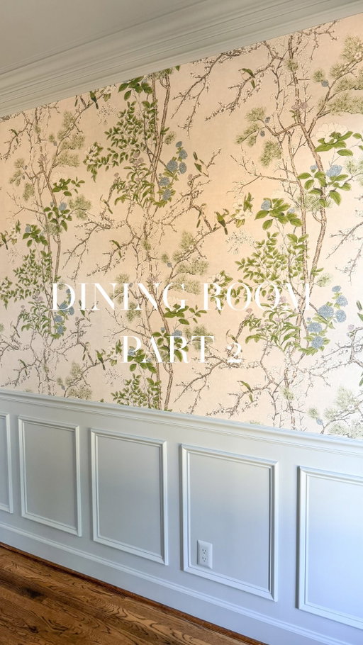 Wallpaper installed ✔️thanks to @paperingox! Now, I need your help to choose a light fixture. Are you team modern or traditional? 

Comment sources for links to decor 🔗