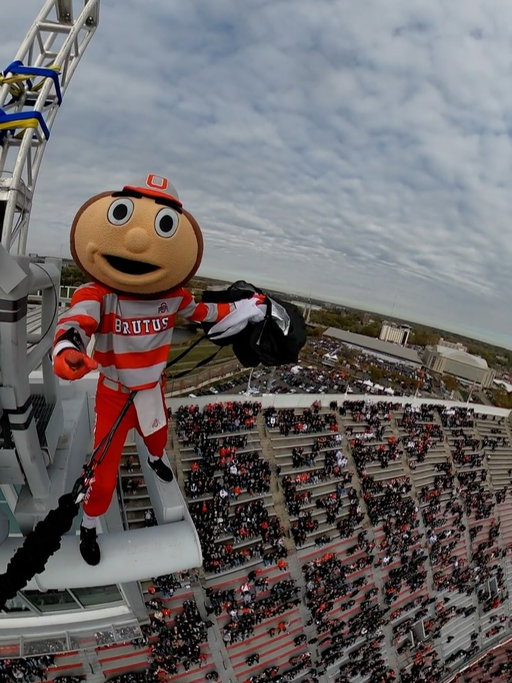 Can’t think of a better way to end my birthday! Thank you Buckeye Nation! A huge shoutout to @aerialconcepts for making me FLY! Cheers to many more years with you! #gobucks