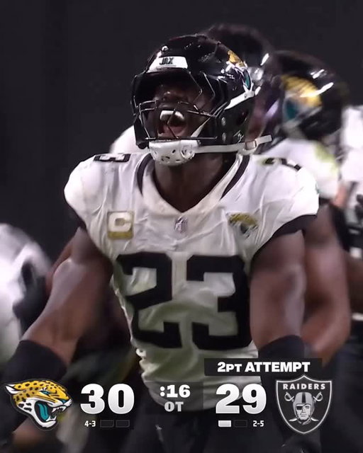 Jags bat down the two-point conversion attempt to win!