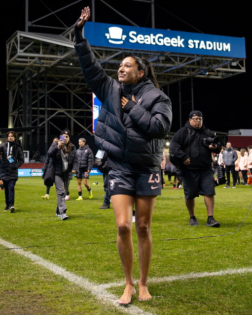 One last time on the pitch, Christen Press 🩷