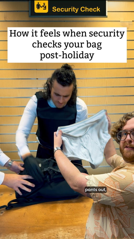 How it feels when security check your bag post-holiday ✈️ 🩲 

#airportsecurity #holidays #dirtyboy #funny