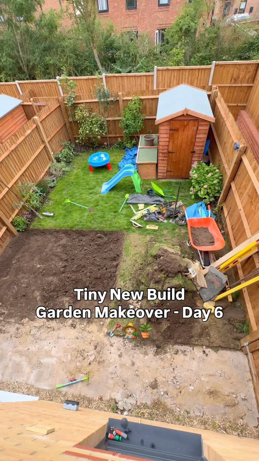 Day 6 of transforming my tiny soulless new build garden. But have I made a huge mistake by going behind my partners back and digging our newly finished garden up in an attempt to inject some character and life🪴

Would you have done this? Or would you have just finished there for winter??!

Like & Save for future inspo! Details here: Bistro set was £24 from tesco. The climber I used was star jasmine and the fern was dryopteris felix xmas fern 🌱
Plants in the pots were forget me nots (little ones), juncus, calocephalus, nepeta (purple one), fantasy jasmine (pink) soil I use miracle gro.

Tap like and I’ll see you in the next episode later this week😆🫢❤️

#newbuild #newbuildhomes #newbuildjourney #gardendiy #gardenproject #gardentransformation #moderncottage #gardenmakeover #newbuildgarden #climbingplant #trellis #newbuildsofinstagram #fern #smallgarden #tinygarden #gardenborders #gardendesignideas #diydisaster