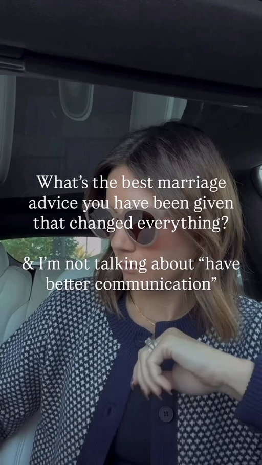 Drop the best piece of marriage advice you’ve ever received in the comments ♥️