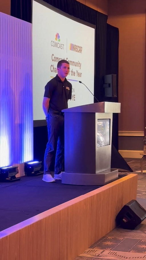 The most emotional Comcast Community Champion speech we’ve had.

Thank you for everything you do with @racetostopsuicide, @danieldye43. 💜