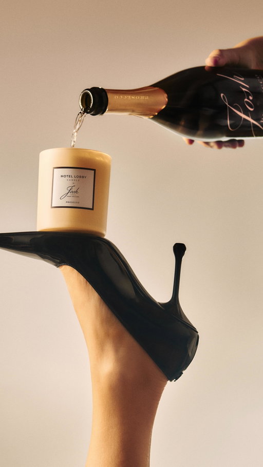 When two brands vibe, magic happens. @hotellobbycandle and @joshcellars came together to create the Prosecco Candle—bright, bubbly, and ready to spark joy in every moment. ✨ #21+