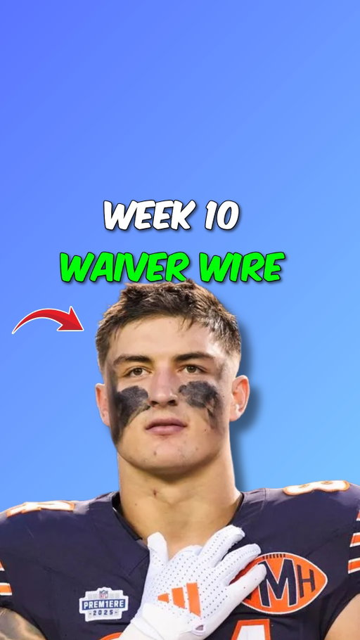 Week 10 Waiver Wire Pickups🏆⬇️

Parker Washington – flashing chemistry and volume, worth a stash in all formats.

Colston Loveland – emerging as a top red-zone TE target.

Luke Musgrave – healthy again and stepping into consistent usage.

Dylan Sampson – explosive playmaker who could carve out a bigger role.

Isaiah Davis – trending up fast with solid workload and goal-line touches.

#FantasyFootball
#FantasyFootballAdvice
#fantasyfootballnews
#FantasyFootballTips #FantasyFootballLeague