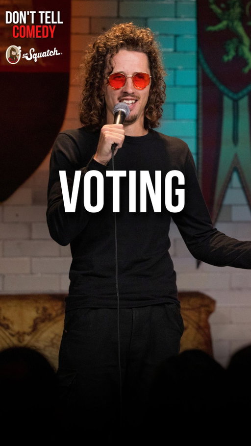“Voting” 🎤: @charleshaycock 

Your soap is a joke! Upgrade your personal care with @drsquatch

🎥: @departurefest

#donttellcomedy #standup #comedy #jokes #satire #vote