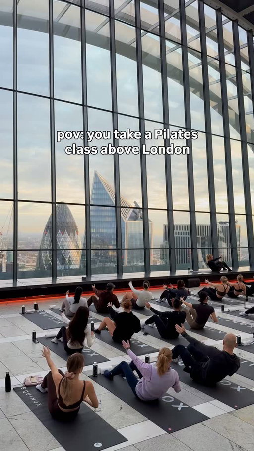 Pilates in the sky over London. We invited our members to hit the highest altitudes with our new Mat Pilates class at London’s Sky Garden. 

#Equinox #Shoreditch #Liverpool #Kensington